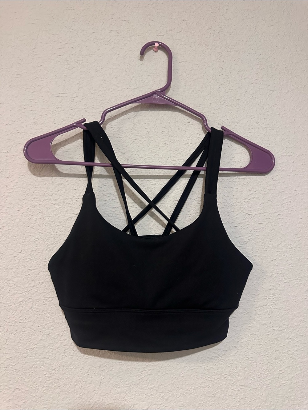 Balance Collection Black Crisscross Sports Bra